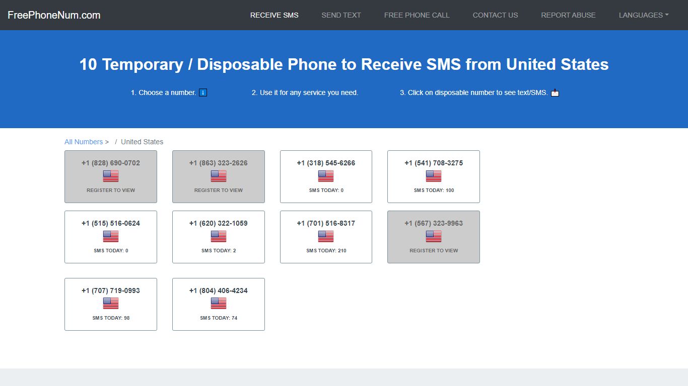 📲 Disposable Number To Receive SMS 2022 United States - Free Phone Num